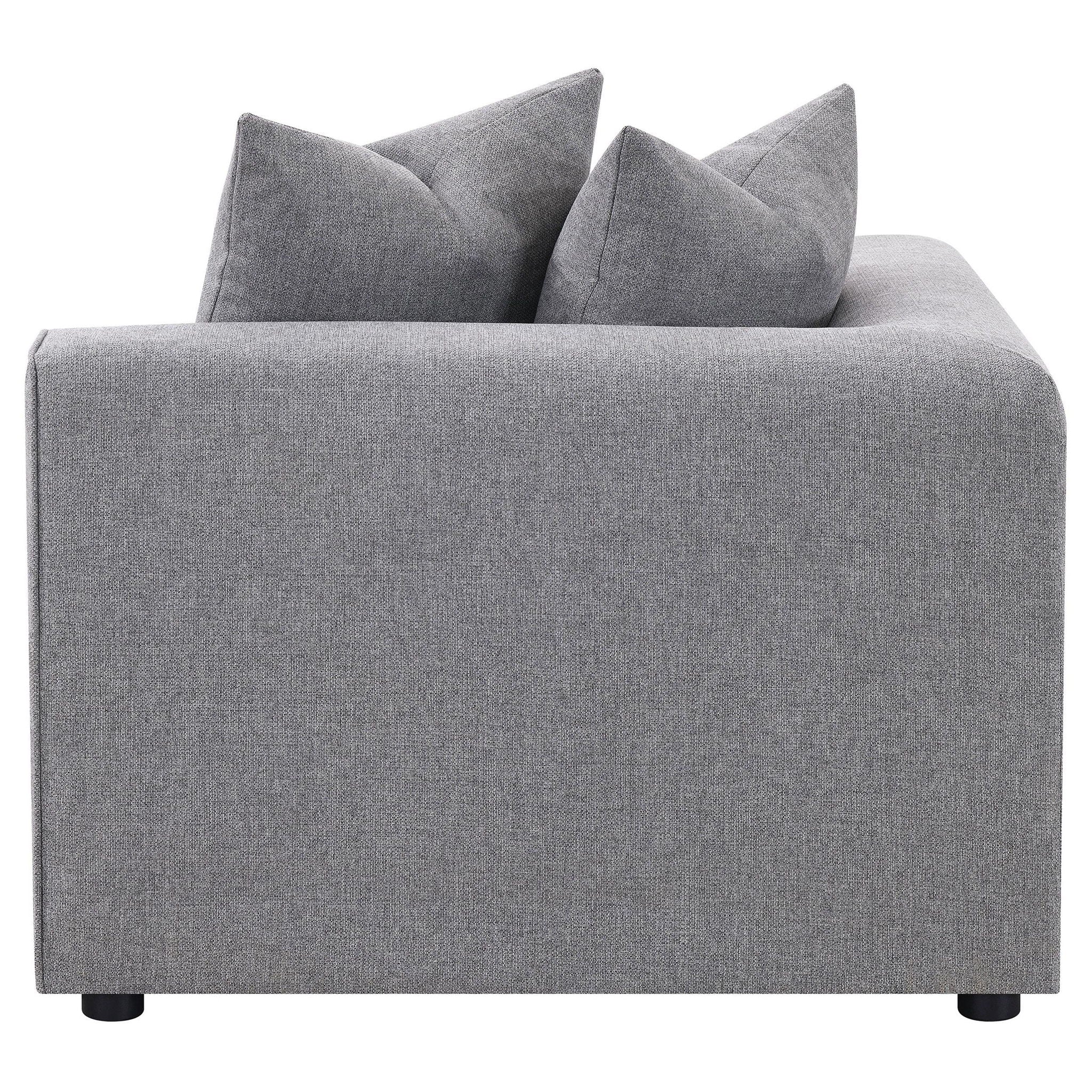 Jennifer Upholstered Corner Chair Grey