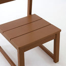 7 Piece Outdoor Dining Set For 6, Table With Umbrella Hole & 6 Armless Chairs For Backyard - Brown