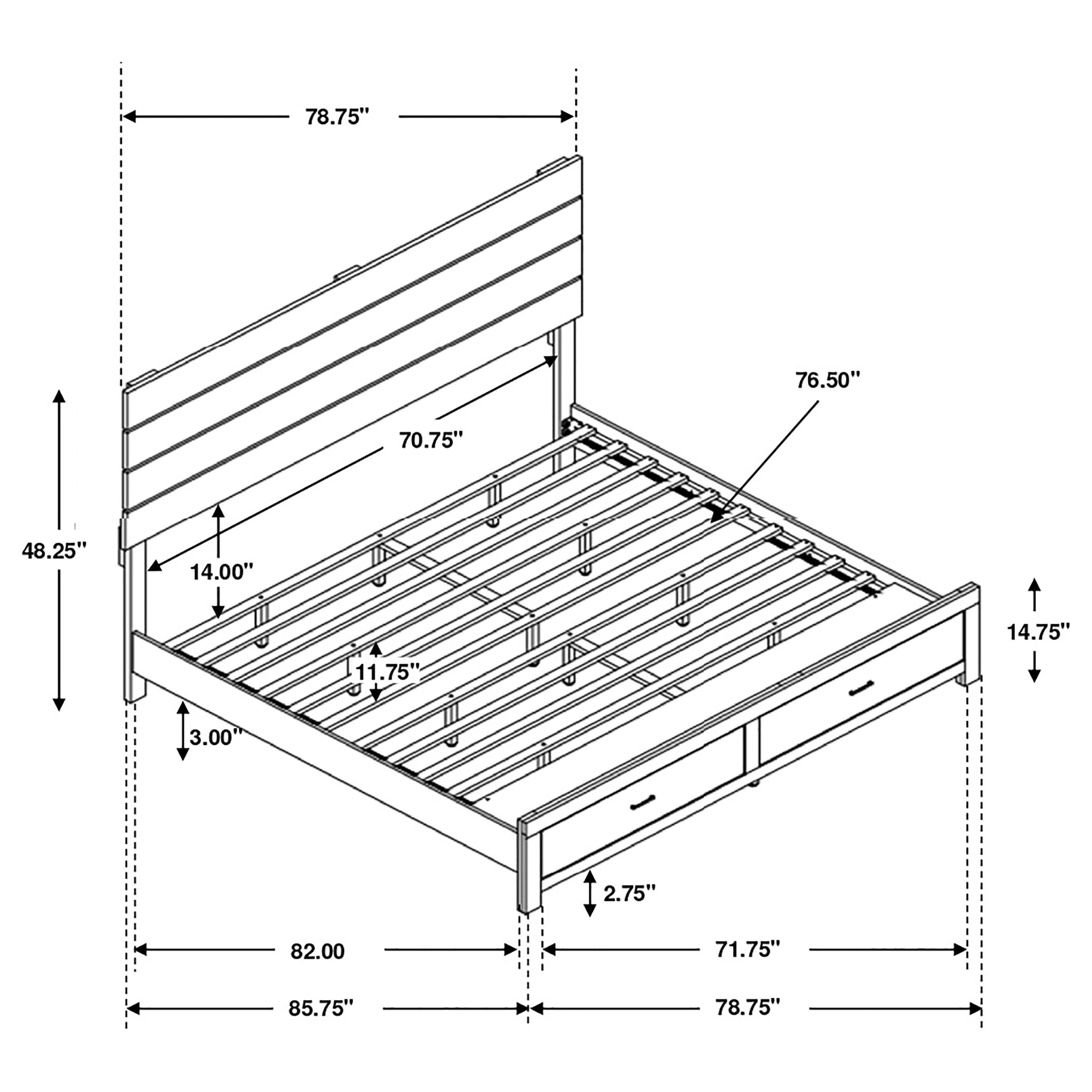 Brantford 4-piece Eastern King Bedroom Set Barrel Oak — view 16