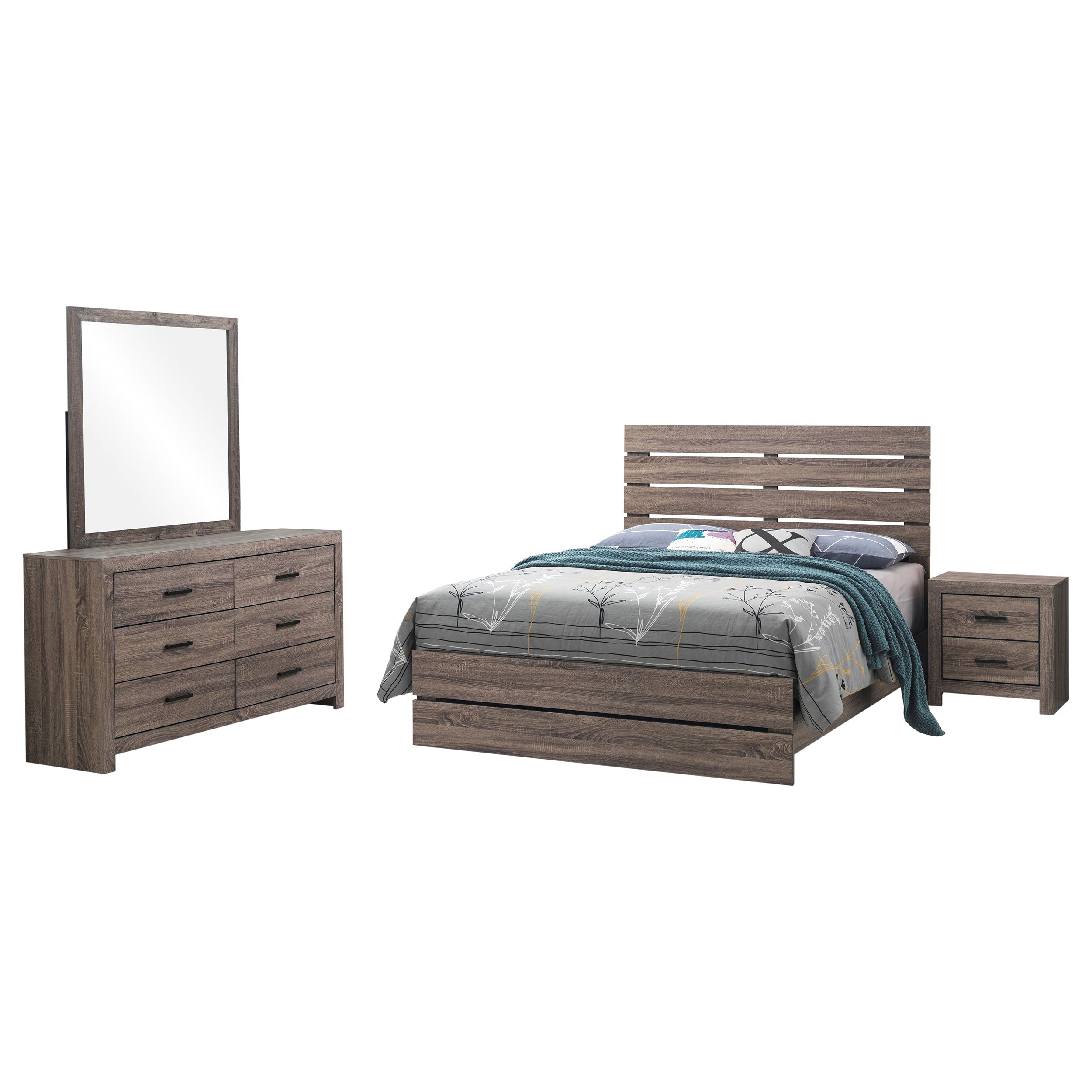 Brantford 4-piece Eastern King Bedroom Set Barrel Oak — view 2