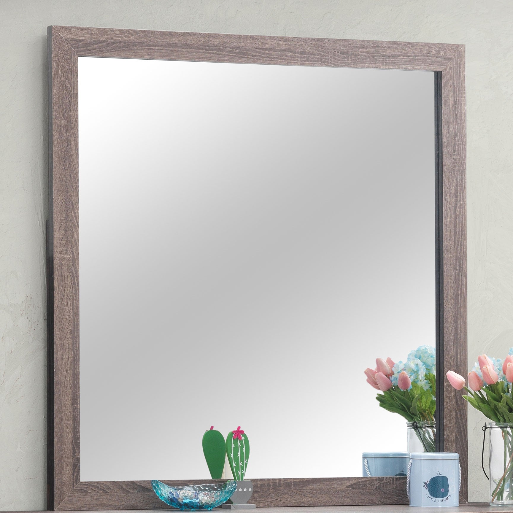 Brantford Dresser Mirror Barrel Oak — view 2