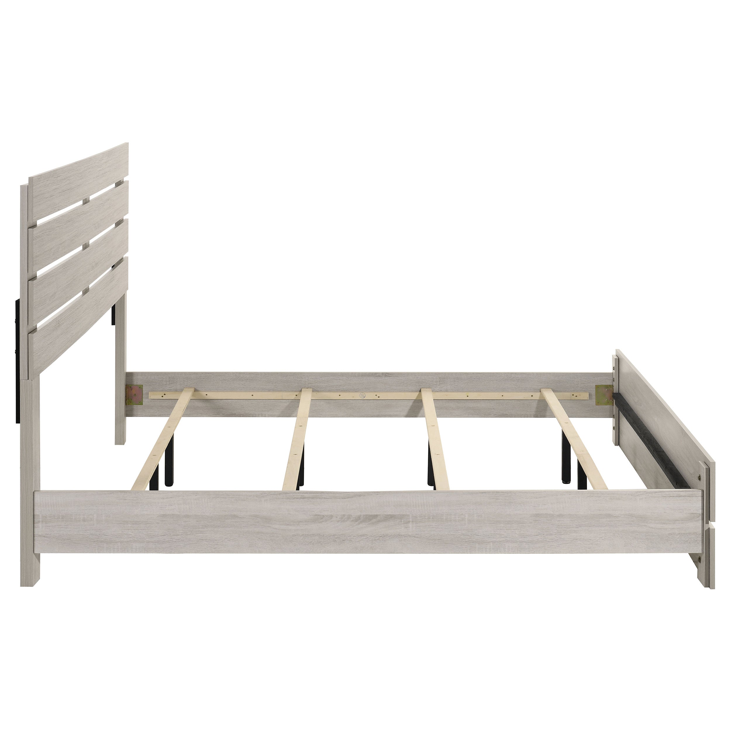 Brantford Wood Eastern King Panel Bed Coastal White — view 6