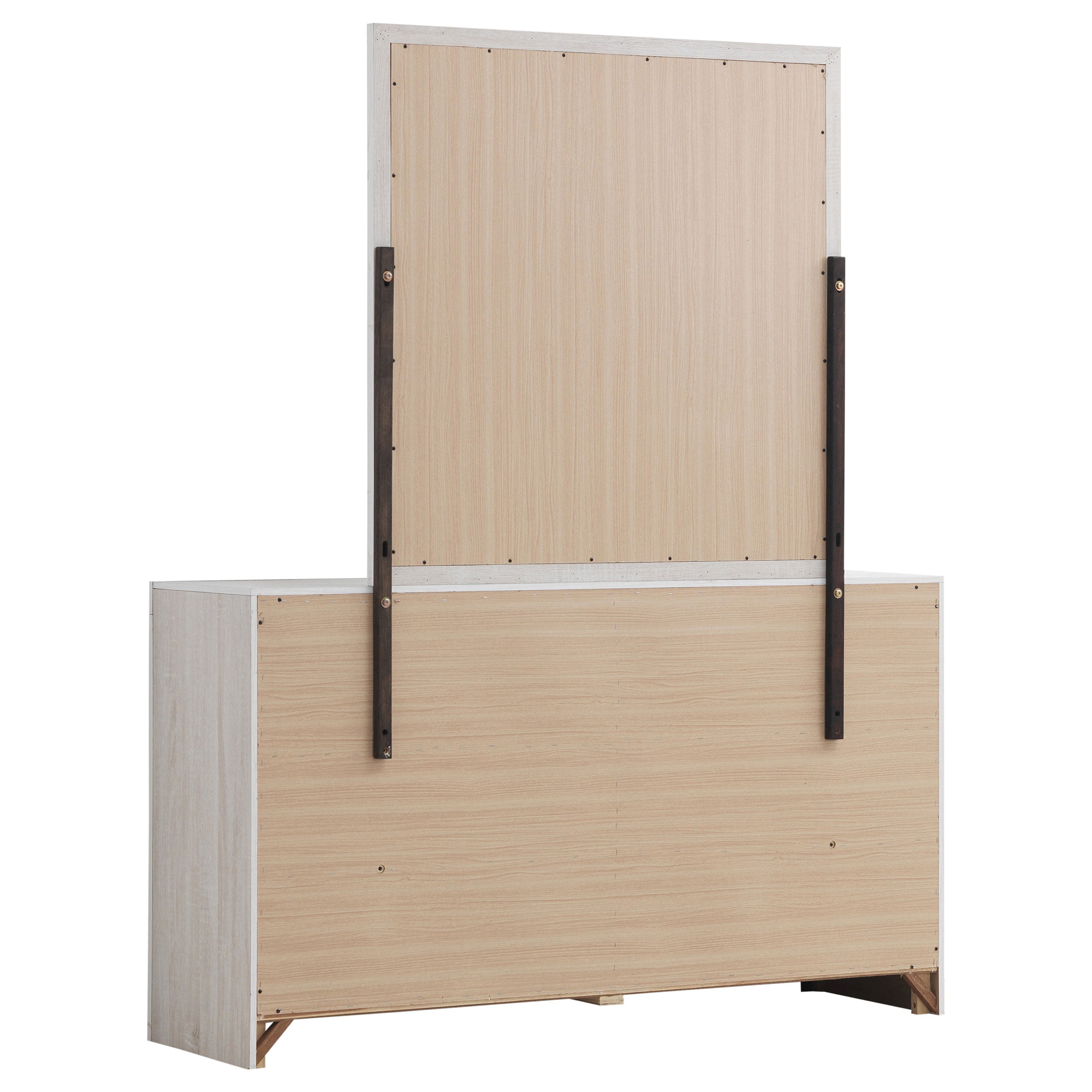 Brantford 6-drawer Dresser with Mirror Coastal White — view 6