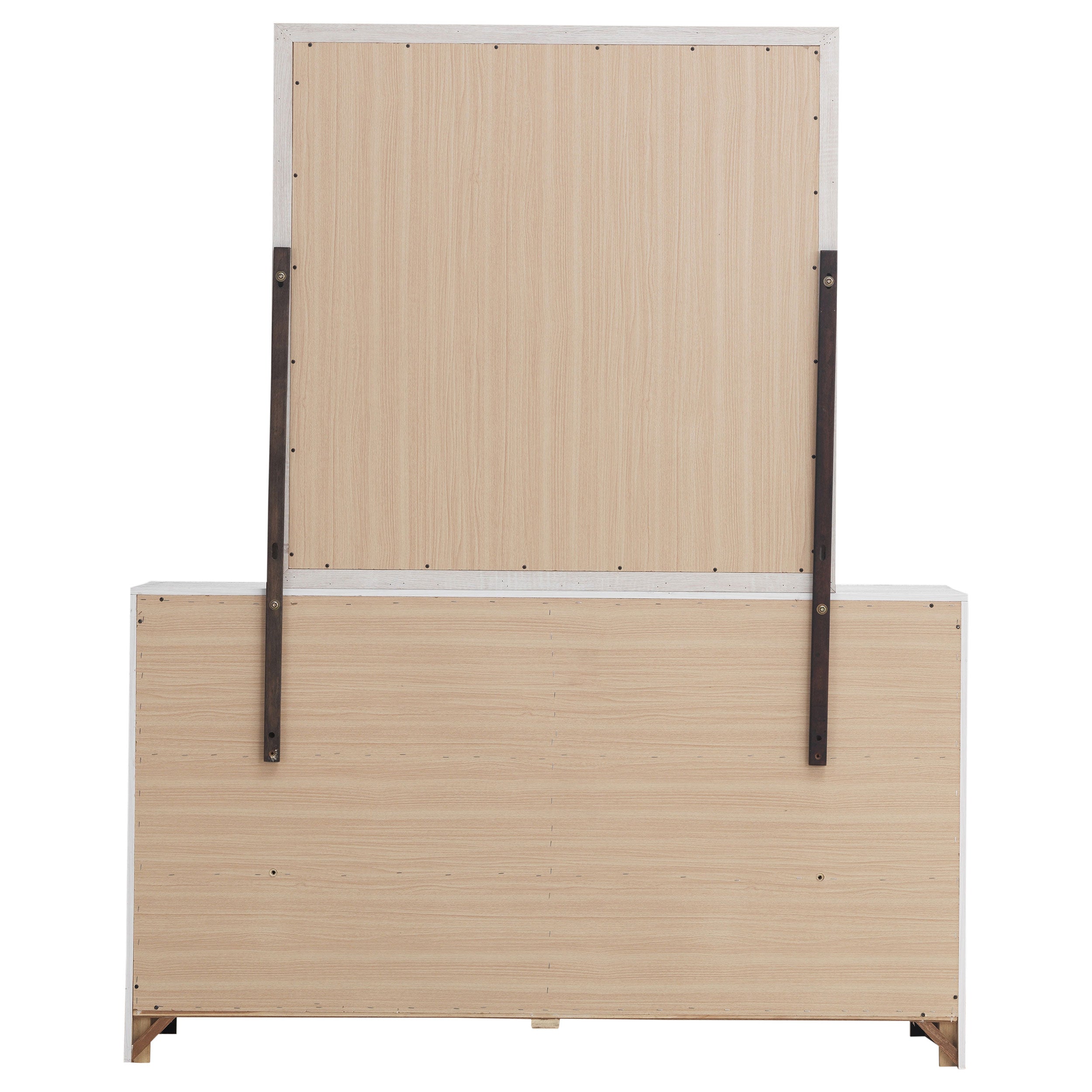 Brantford 6-drawer Dresser with Mirror Coastal White — view 7