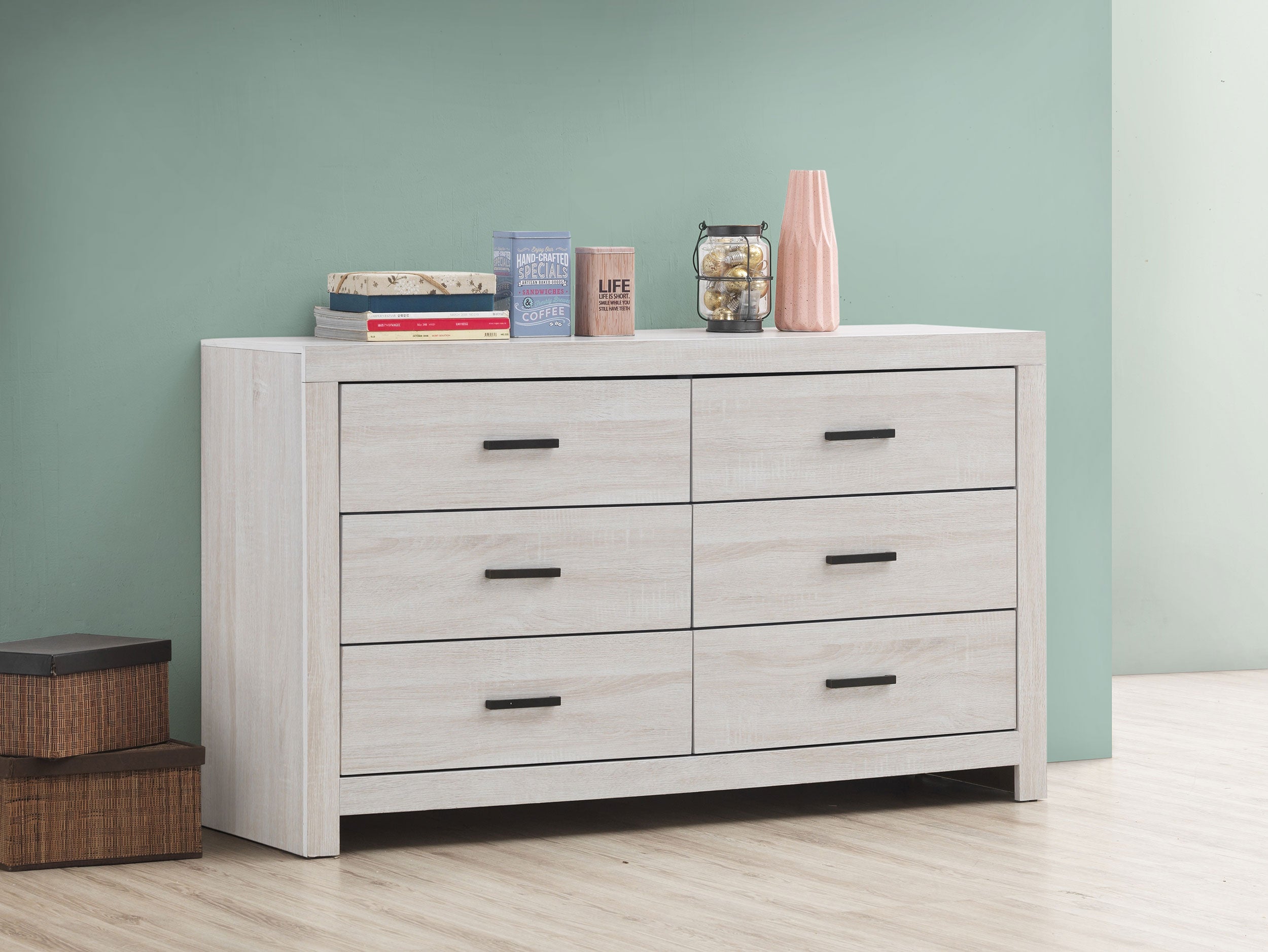 Brantford 6-drawer Dresser Coastal White — view 2