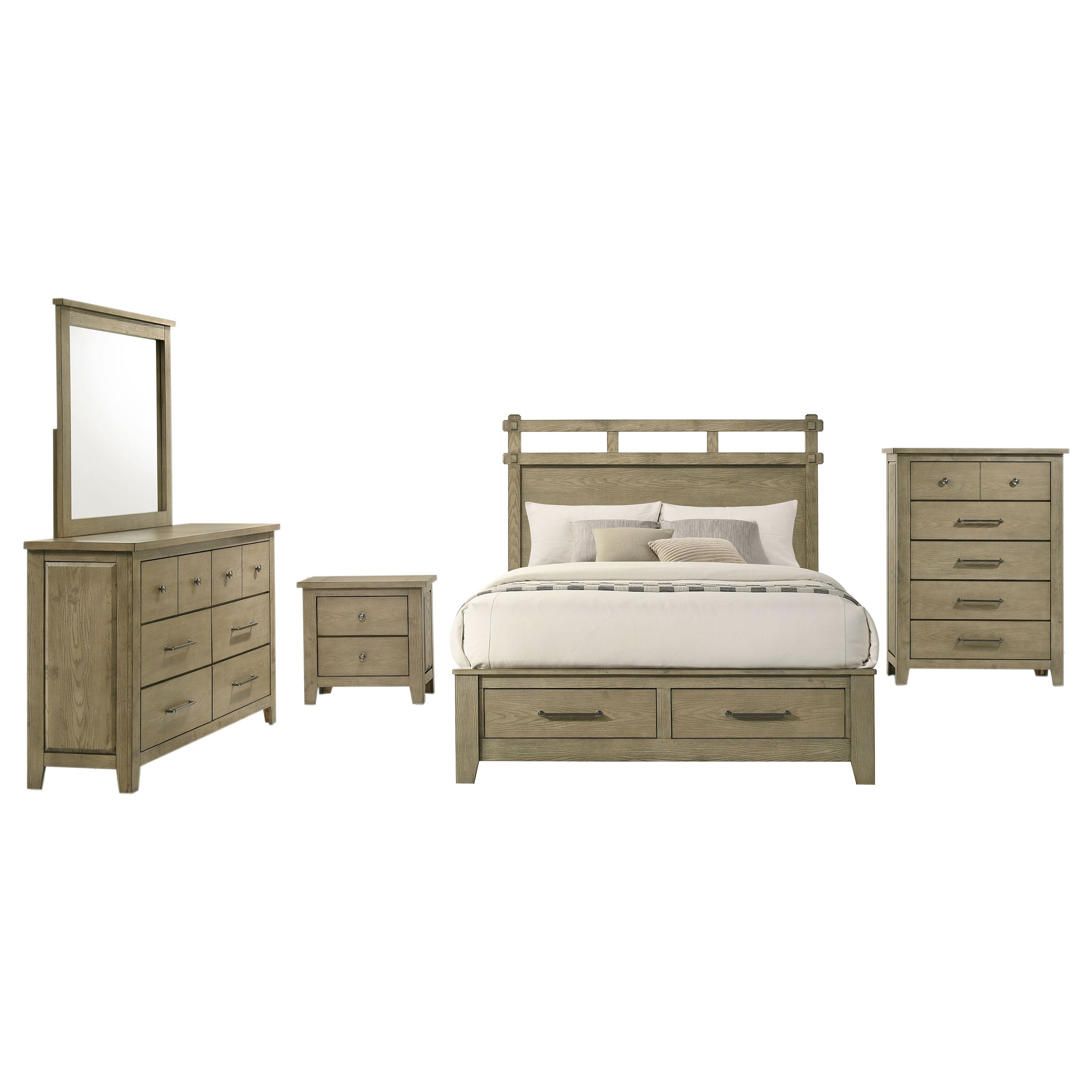 Hazlewood 5-piece Queen Bedroom Set Vineyard Oak — view 2