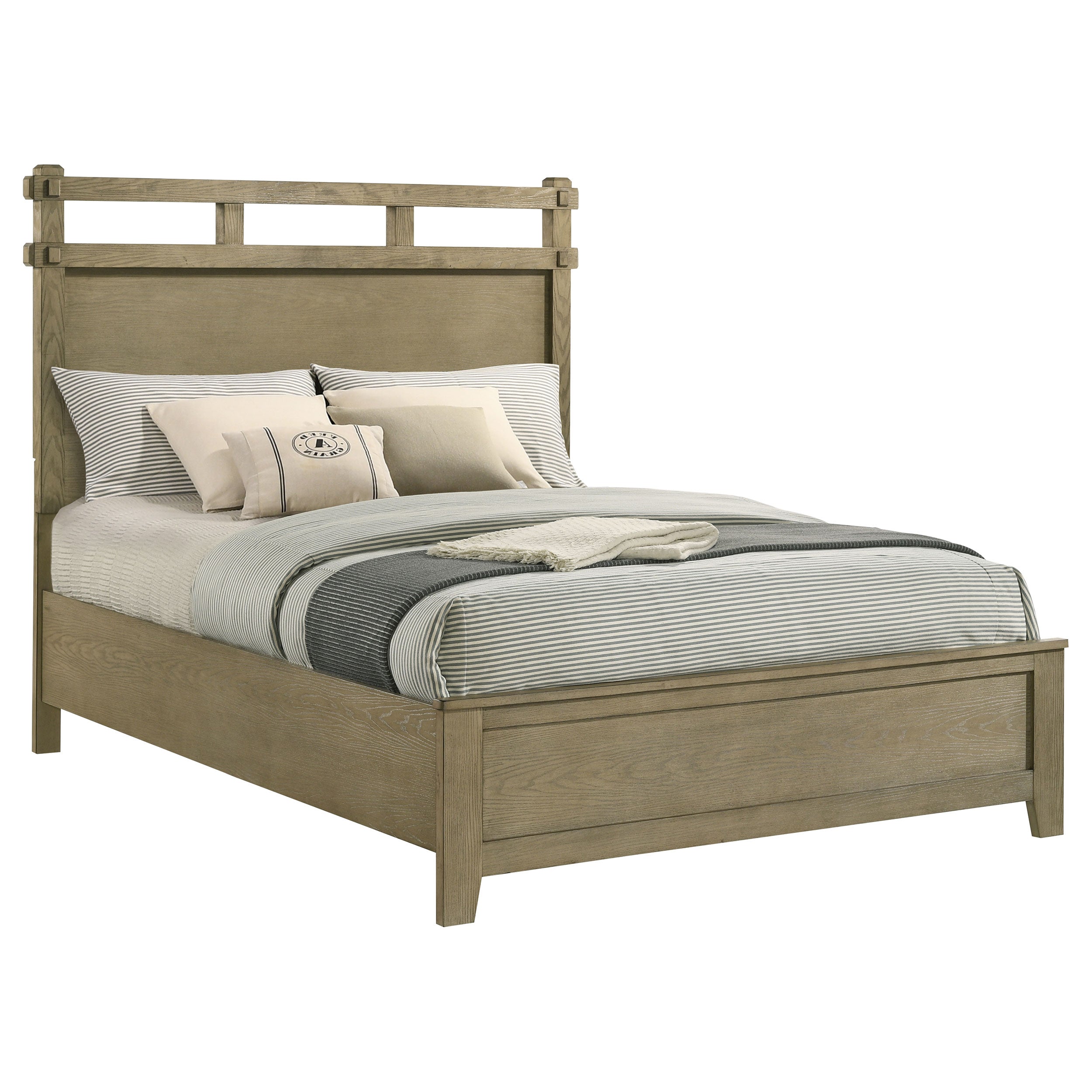 Hazlewood 61-inch Queen Panel Bed Vineyard Oak — view 3