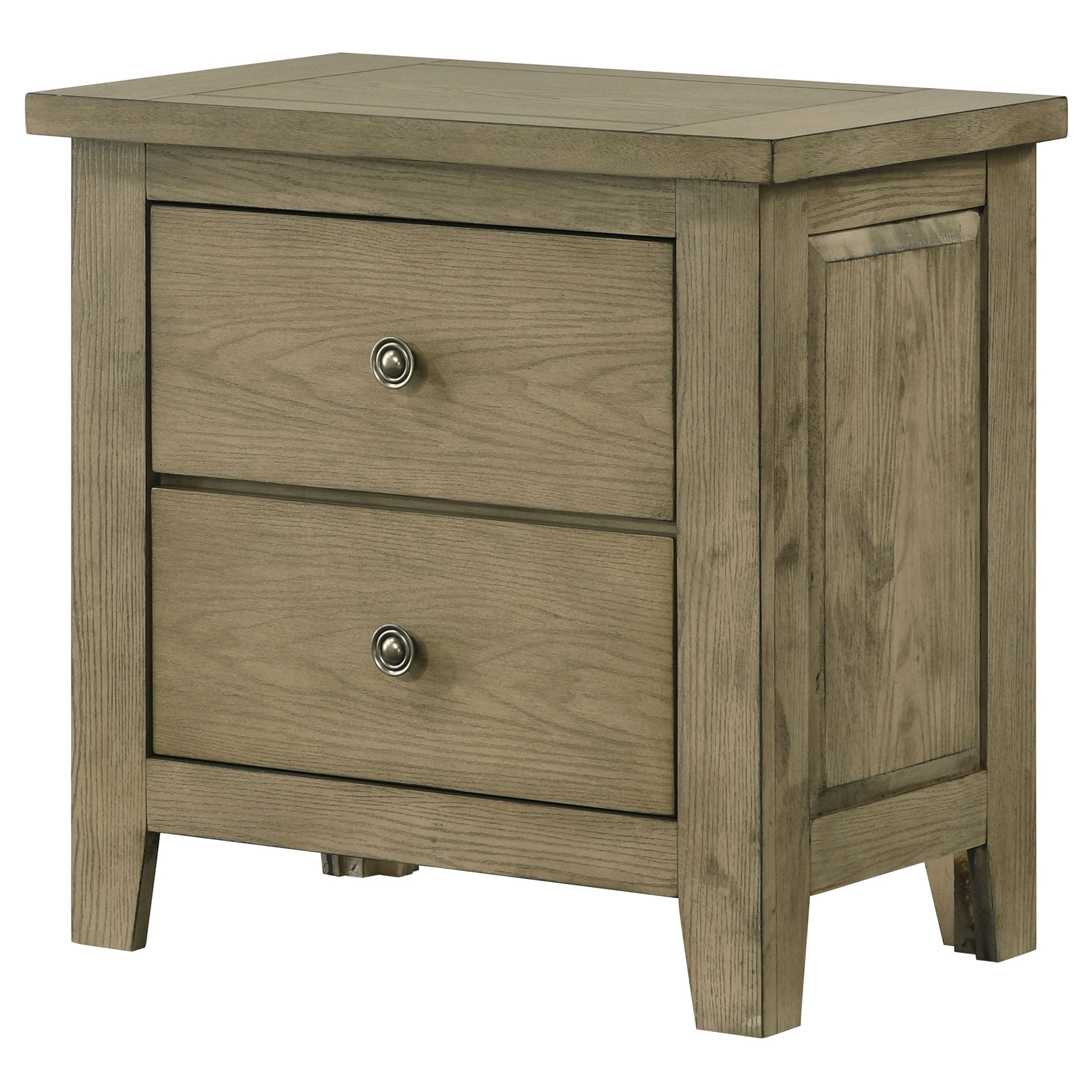 Hazlewood 2-drawer Nightstand Bedside Table Vineyard Oak — view 4
