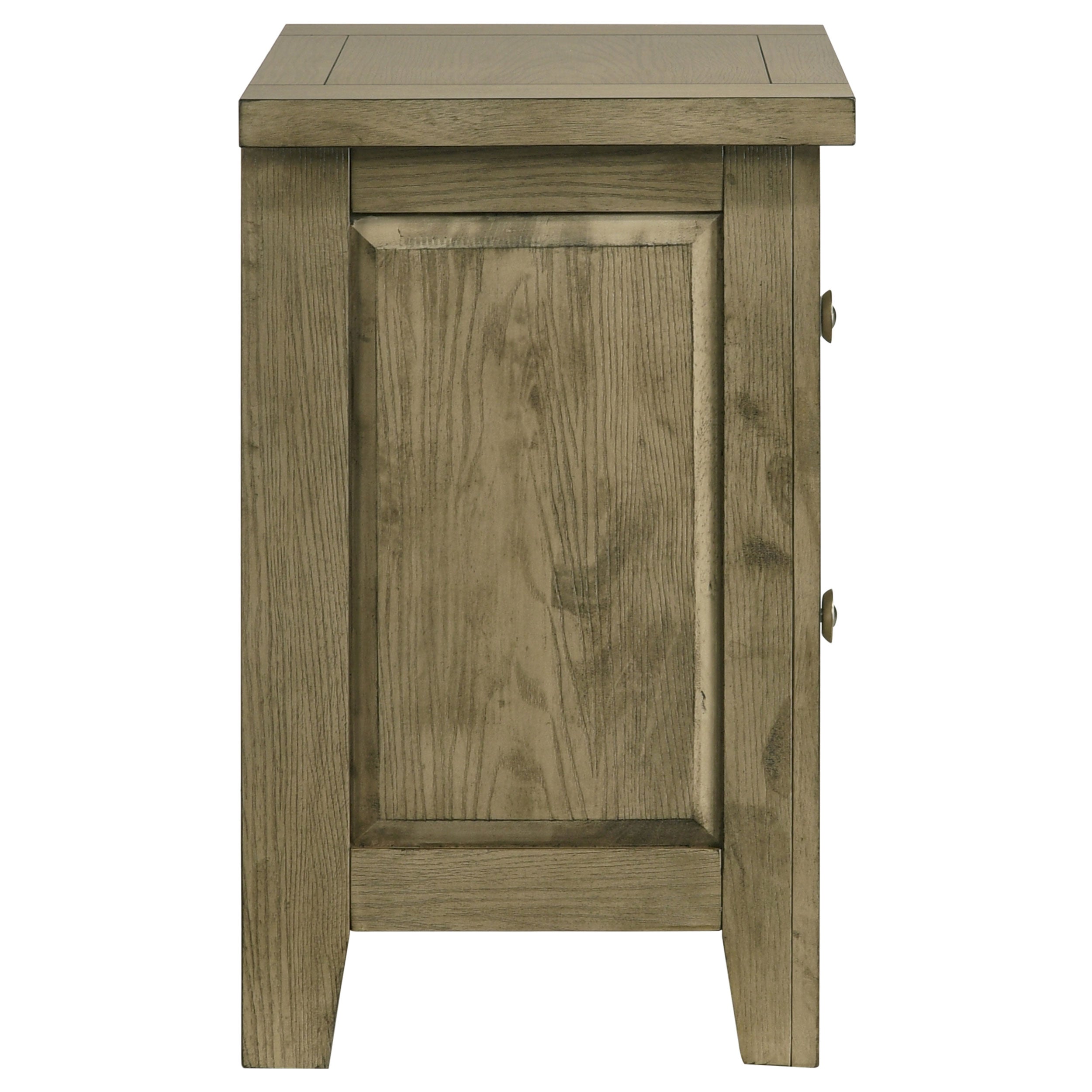 Hazlewood 2-drawer Nightstand Bedside Table Vineyard Oak — view 9