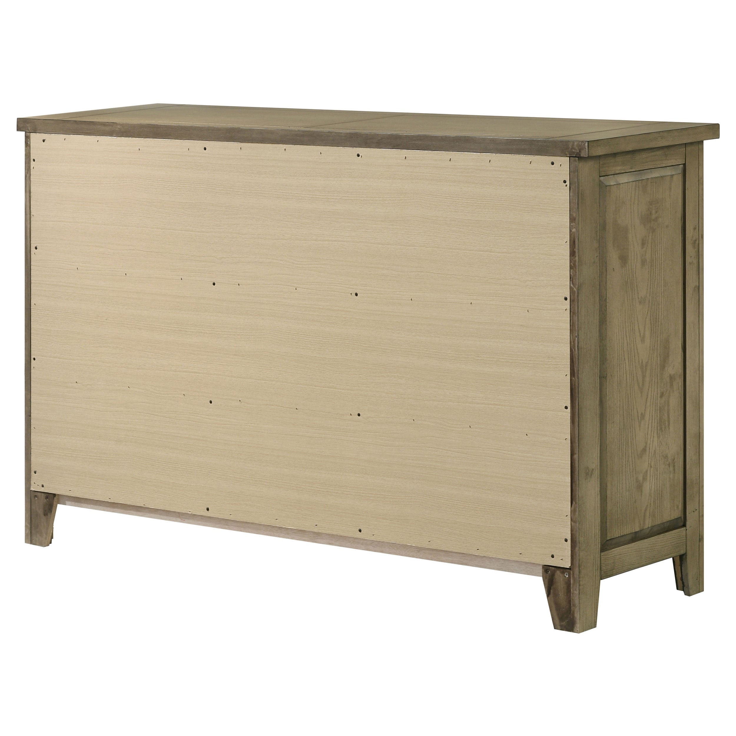 Hazlewood 6-drawer Bedroom Dresser Cabinet Vineyard Oak — view 8