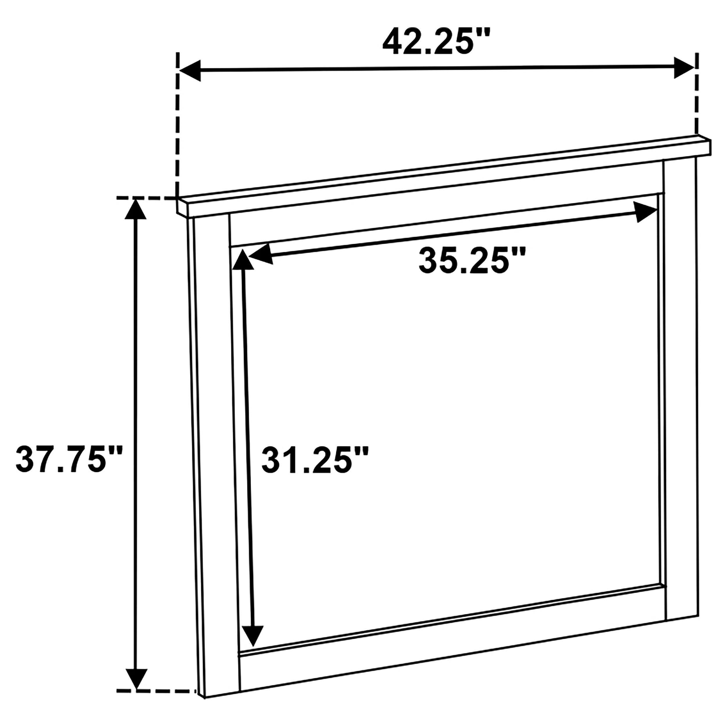 Hazlewood Dresser Mirror Vineyard Oak — view 5