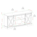 Farmhouse Sliding X Barn Door TV Stand