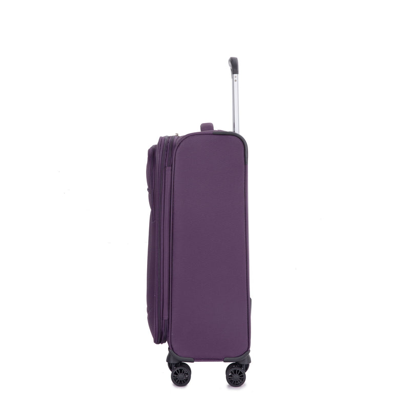 3 Piece Luggage Sets, Softshell Suitcase Spinner Wheels