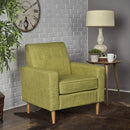 Nebulize - Upholstered Fabric Club Chair With Button Tufted And Square Off Arm And Back