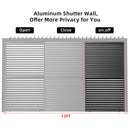 Louver Grille 1 / 3 13Ft Frame & Louvers - Black