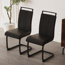 Modern Dining Chairs With High Back Upholstered Design Metal Legs