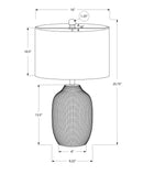 Lighting, Table Lamp, Ceramic, Contemporary - Black / Cream