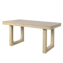 Farmhouse Wooden Kitchen Table With Removable Leaf