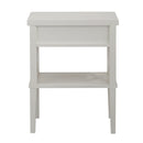 Madison - Nightstand With Open Shelf And Drawer And Decorative Side Panels
