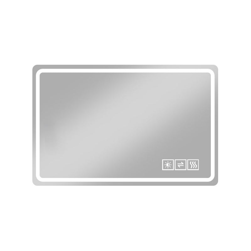 Bathroom Mirror Vanity Mirrors With Front Lights, Wall Mounted, Anti-Fog, Frameless, Horizontal Or Vertical