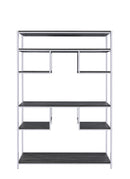 Vonara - Bookshelf - Chrome / Gray / Oak