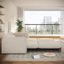 Sleeper Pull Out Sofa Bed, 3 In 1 Convertible Chaise Lounge