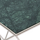 Modern Glam Marble Coffee Table With Gold Base - Green