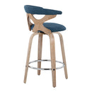 Gardenia - Mid Century Modern Fixed Height Counter Stool With Swivel (Set of 2)