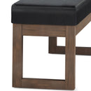 Milltown - Upholstered Ottoman Bench