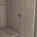 3 Door Shutter Wardrobe With Shelves