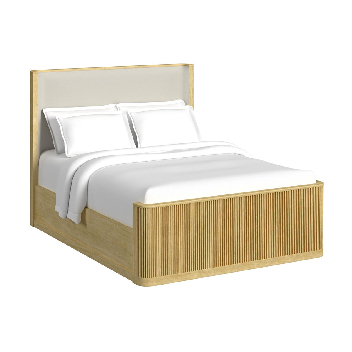 Sylvie Upholstered Bed in Dark Brown by Elements International, view 3