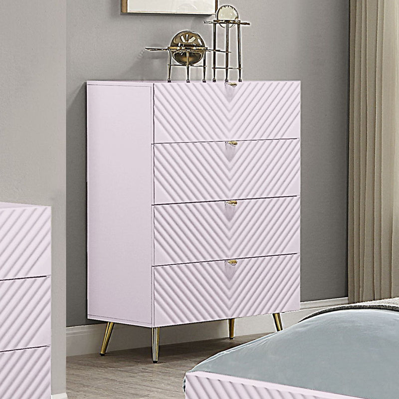 Gaines - Chest - Pink High Gloss