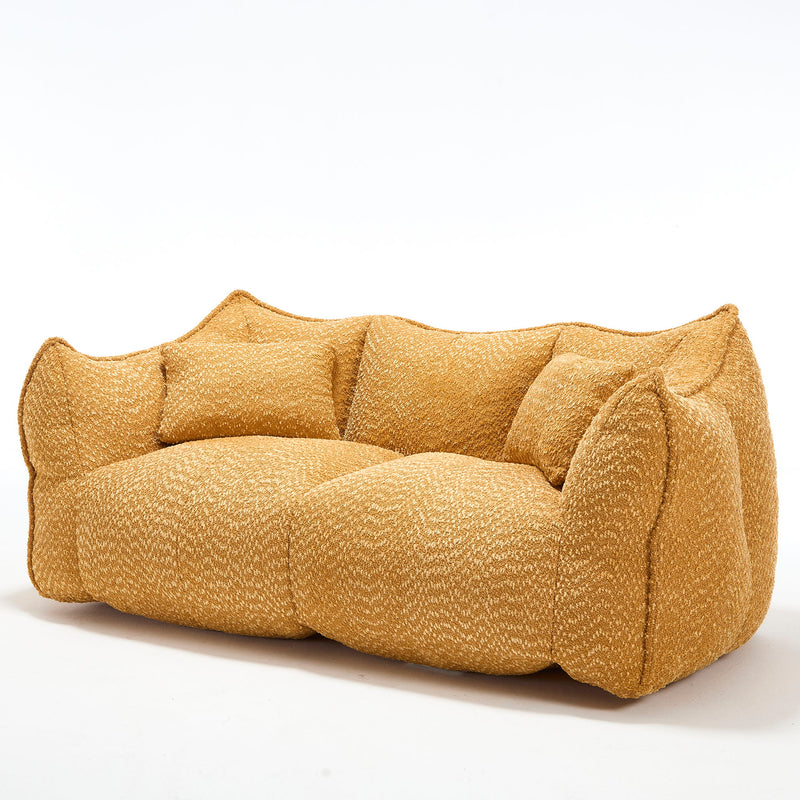 Comfortable Dual Beanbag Chair With High Resilience Foam Core For 2 People