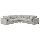 Marisa - Modular RF Loveseat With 2 Pillows - Beige Boucle