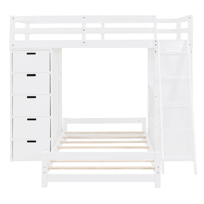 Bunk Bed With LED Light And USB Ports