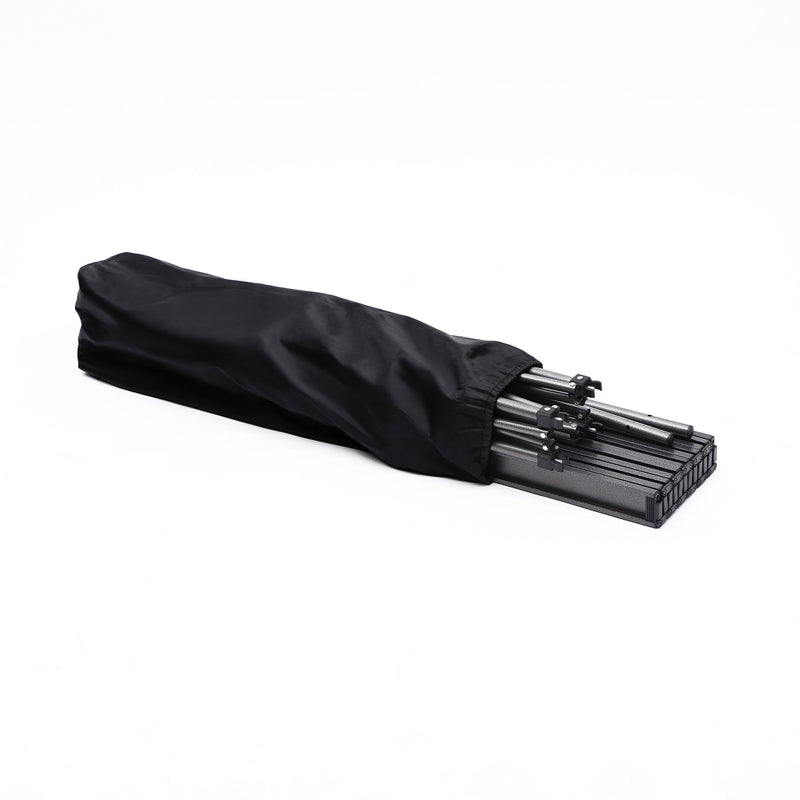 Folding Outdoor Table With Carrying Bag, Lightweight Aluminum Roll-Up Square Table For Indoor, Outdoor Camping, Picnics, Beach, Backyard, Bbq, Party, Patio - Black