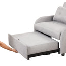 Versatile Pull Out Sofa Sleeper 3 In 1 With Wing Table & USB Charge, Compact Design
