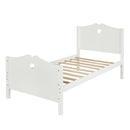 Platform Bed With Slat Support And Headboard And Footboard