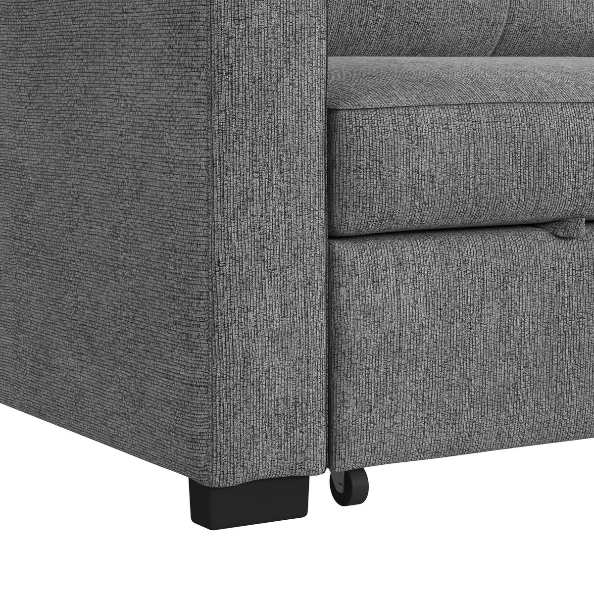 Homer Klicklak Chair With Pull Out Bed in Gray by Elements International, view 6