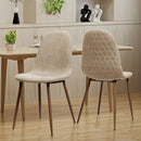 Elegant Dining Chair Set With Fabric