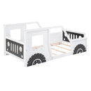 Classic Car Shaped Platform Bed With Wheels