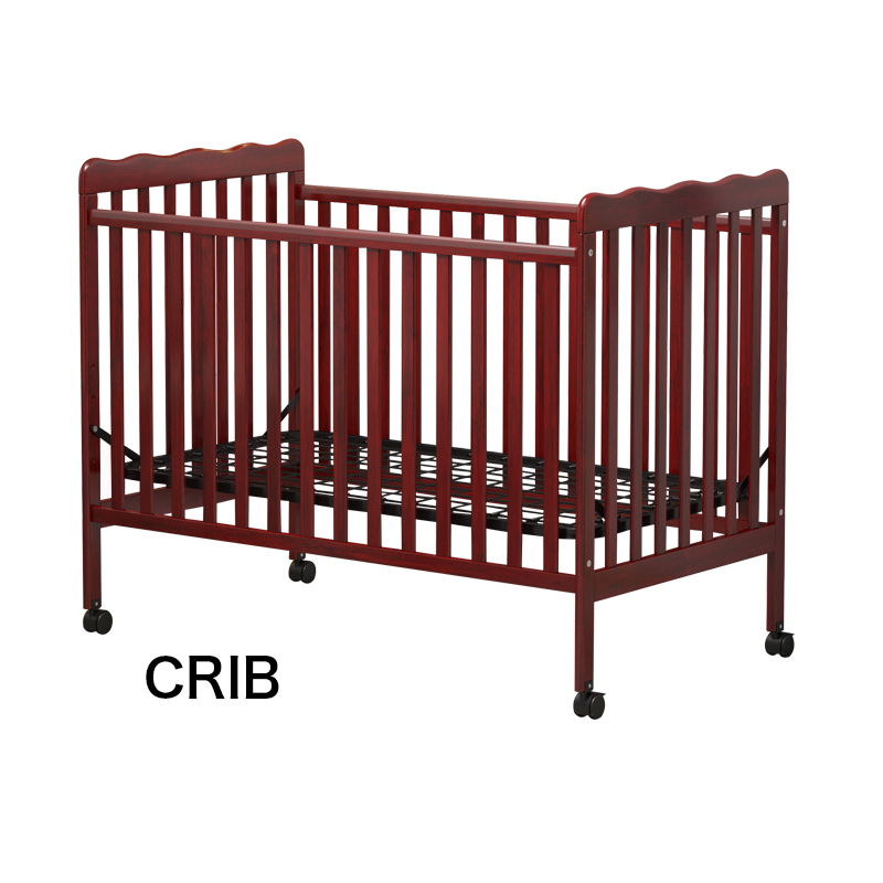 Crib 3 In 1 Convertible, Made Of Sustainable Pinewood, Non Toxic Finish, Comes With Locking Wheels, Wooden Nursery Furniture