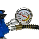 10 Ton Portable Hydraulic Equipment Kit For Metal Work - Black / Blue