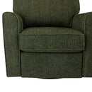 360° Swivel Accent Barrel Armchair With Side Pockets, Compact Design