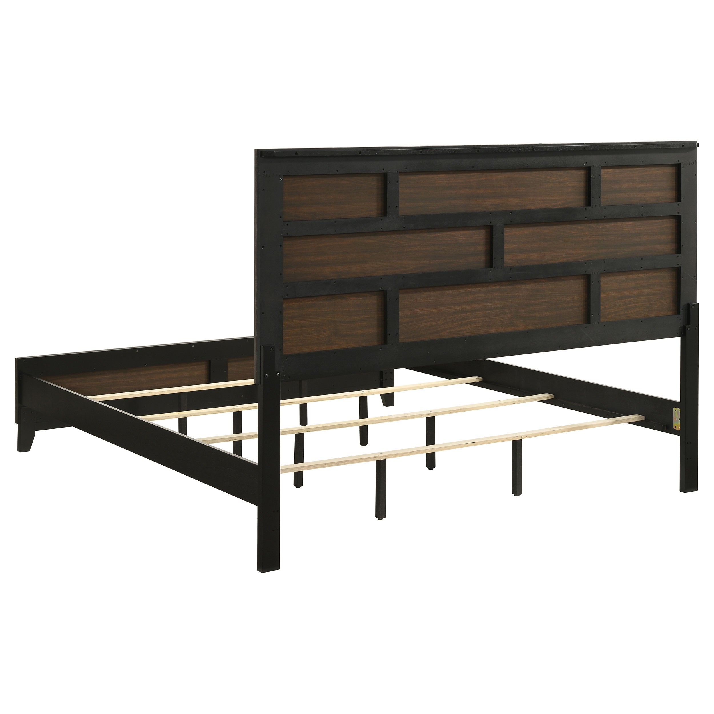 Watson Wood Eastern King Panel Bed Grey Oak — view 5