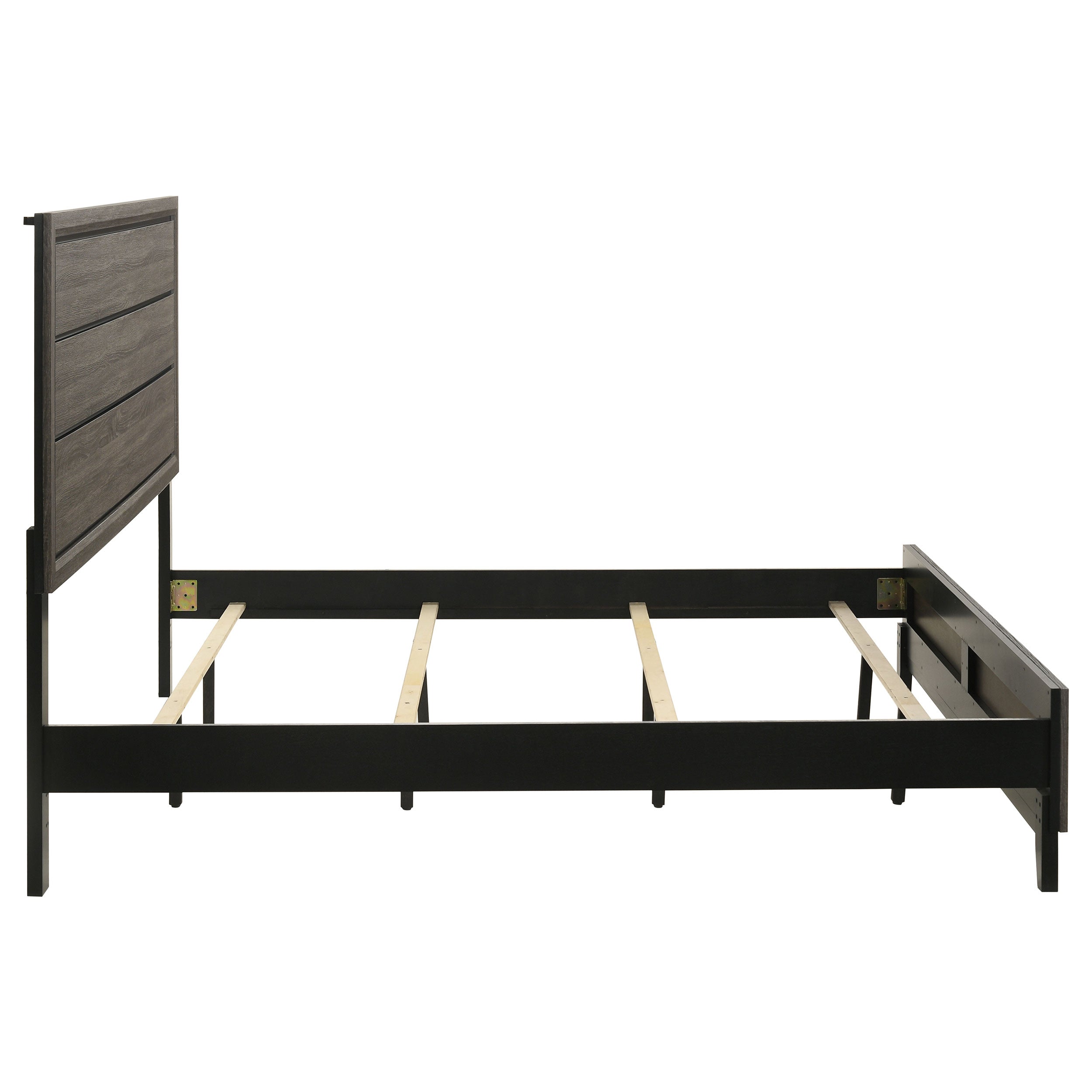 Watson Wood Eastern King Panel Bed Grey Oak — view 6