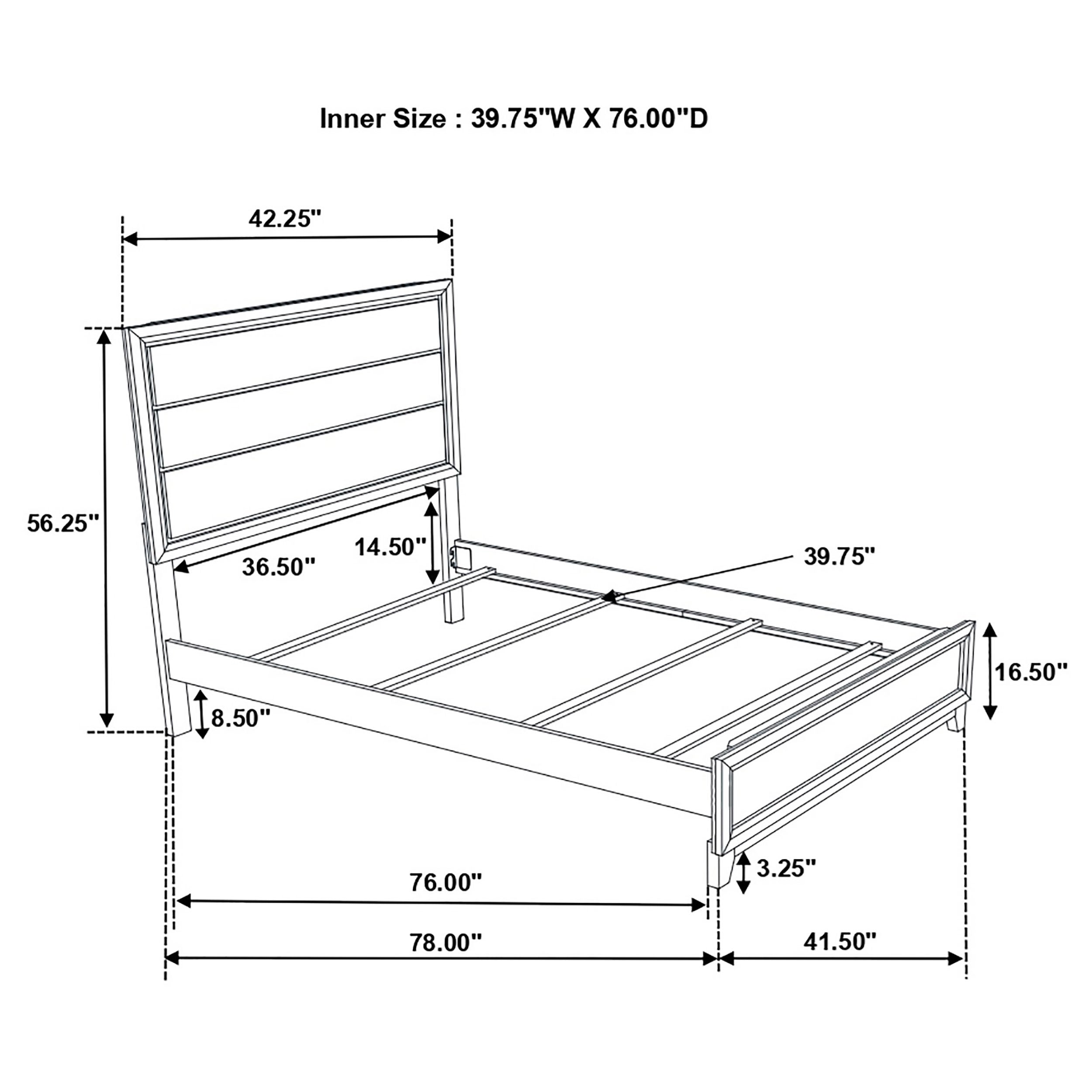 Watson Five-piece Twin Bedroom Set Grey Oak — view 15
