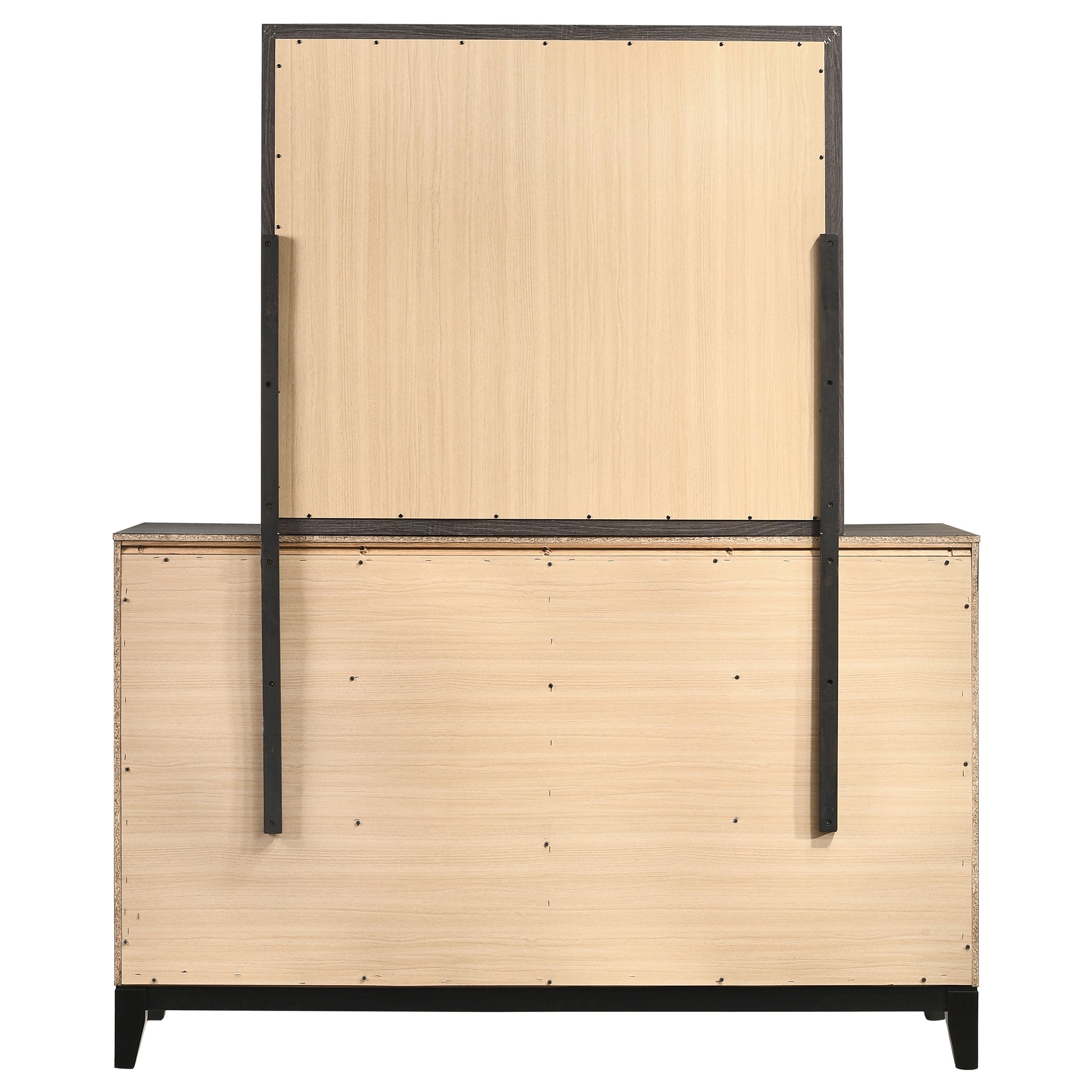 Watson 6-drawer Dresser with Mirror Grey Oak — view 7