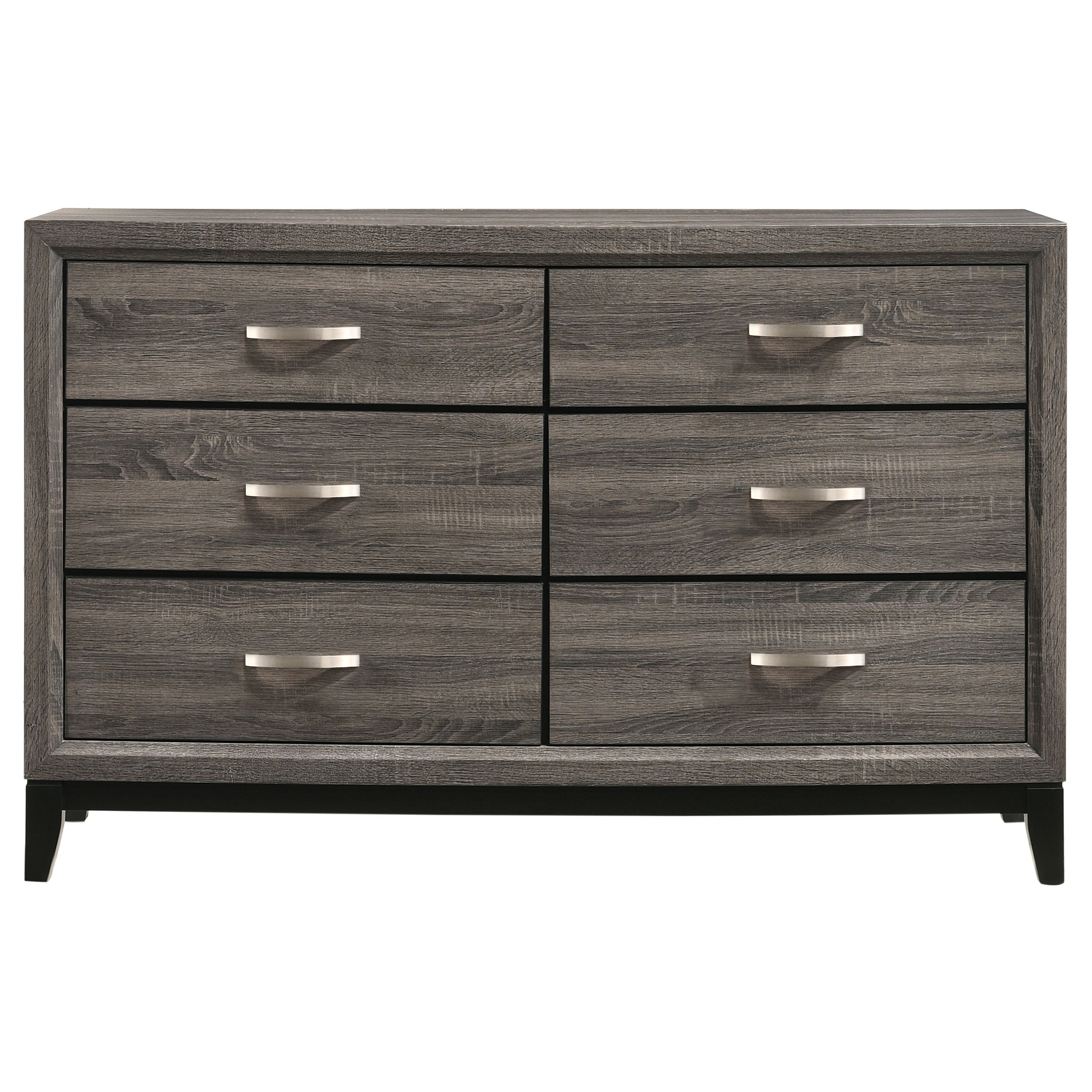 Watson 6-drawer Dresser Grey Oak — view 3
