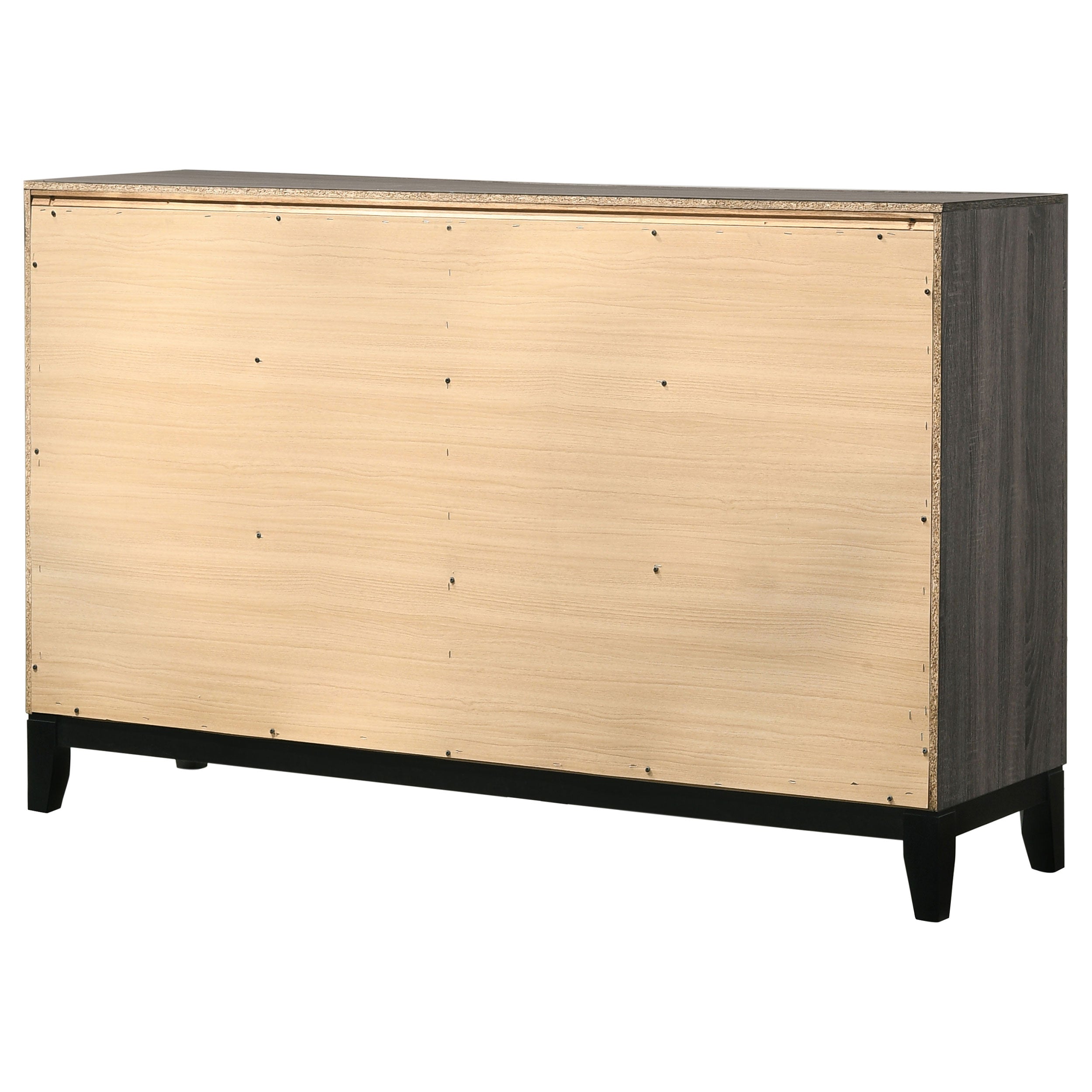 Watson 6-drawer Dresser Grey Oak — view 8
